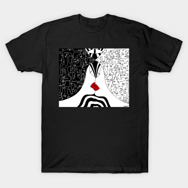 One single kiss can trigger so many thoughts T-Shirt by Elisabeth Sandikci